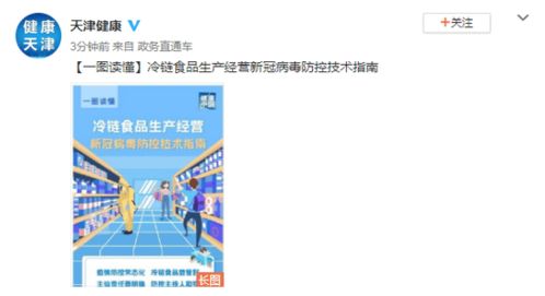 一图读懂 冷链食品生产经营新冠病毒防控技术指南